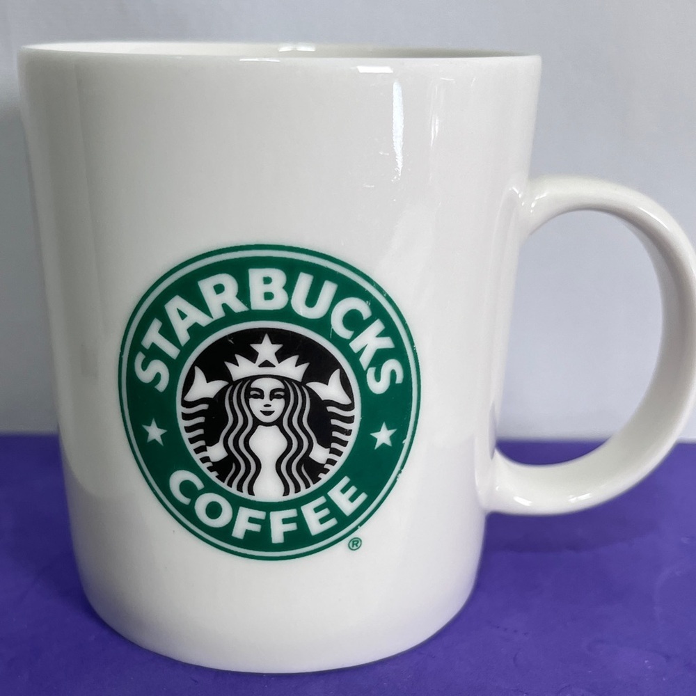Limited Edition Starbucks Classic Green Logo White ceramic Coffee Mug